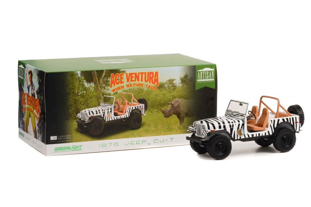 1976 Jeep CJ-7, Ace Ventura: When Nature Calls - Greenlight 19115