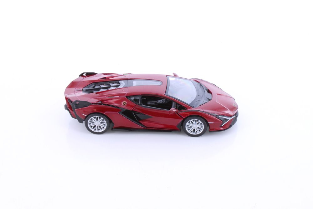 Lamborghini Sián FKP 37 Hardtop, Red - Kinsmart 5431D - 1/40 scale Diecast Model Toy Car