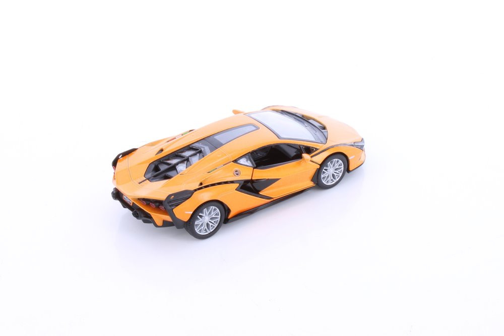 Lamborghini Sián FKP 37 Hardtop, Orange - Kinsmart 5431D - 1/40 scale Diecast Model Toy Car