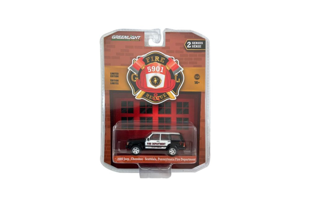 Greenlight 1/64 Jeep Cherokee 2000 - US Secret Service Police, Serie Hot Pursuit