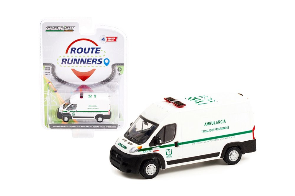 2018 Dodge Ram ProMaster, White - Greenlight 53040C/48 - 1/64 scale ...