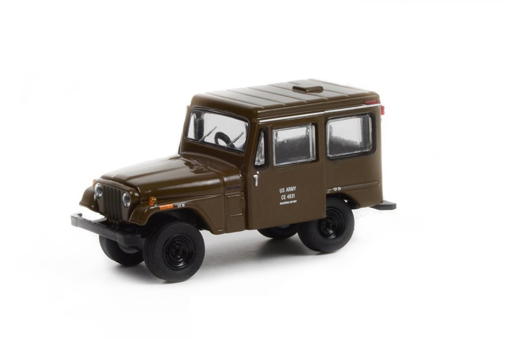 1970 Jeep DJ-5 U.S. Army, Dark Olive Green - Greenlight 61010C/48 - 1/64 scale Diecast Car