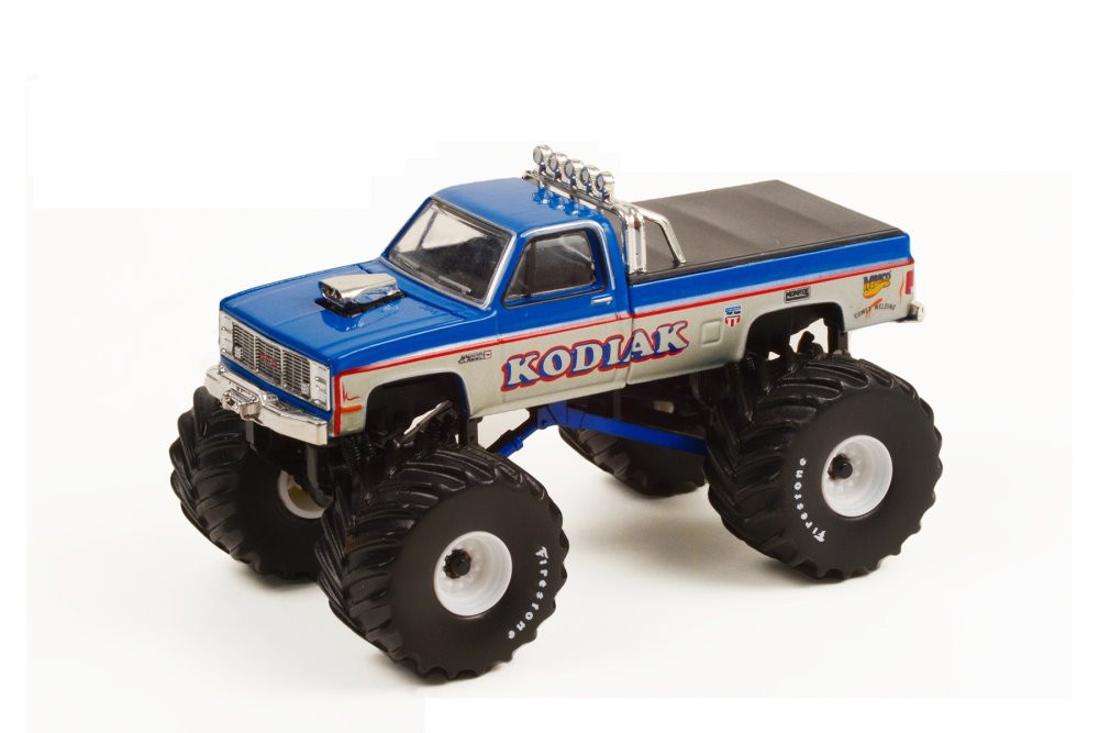 1987 GMC Sierra Classic Monster Truck, Kodiak - Greenlight 49100E 1/64 scale Diecast Car