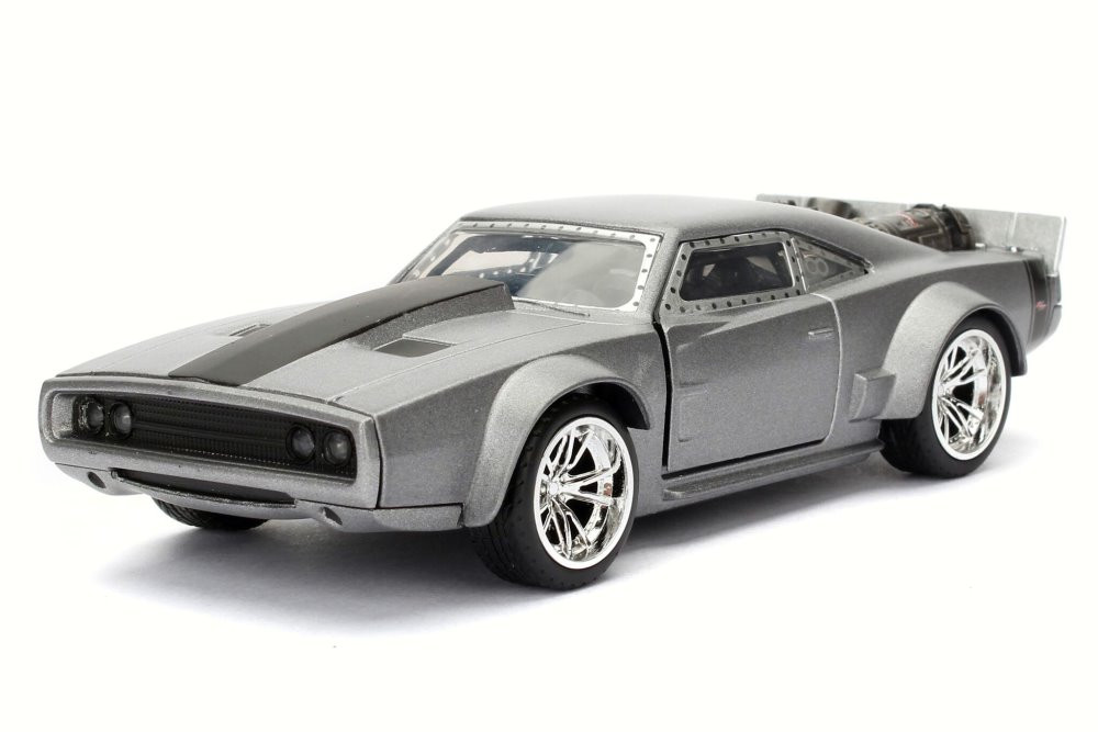 デビルボマーキッドグレーL Dom's Ice Charger F8 Fate of Furious, Bare Metal - Jada 98299 - 1