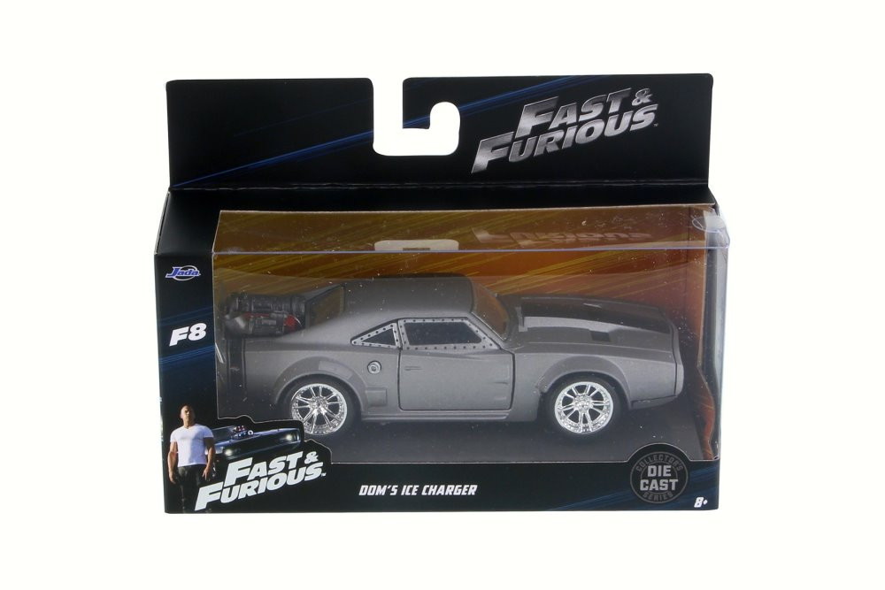 Dom's Ice Charger F8 Fate of Furious, Bare Metal - Jada 98299 - 1/32 Scale Diecast Model Toy Car