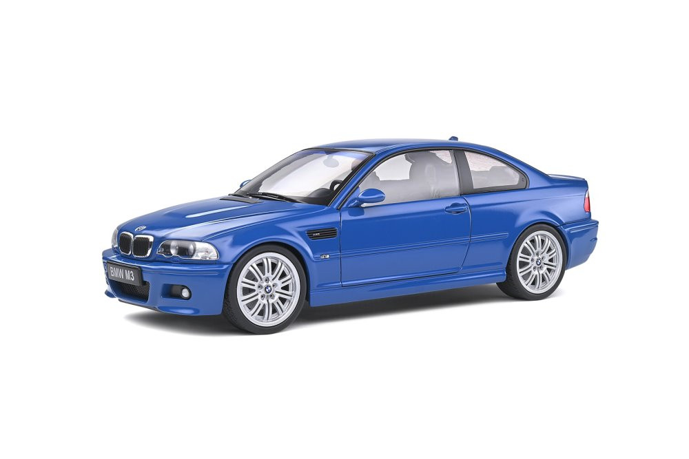 2000 BMW E46 M3 Coupé, Laguna Seca Blue - Solido S1806502 - 1/18