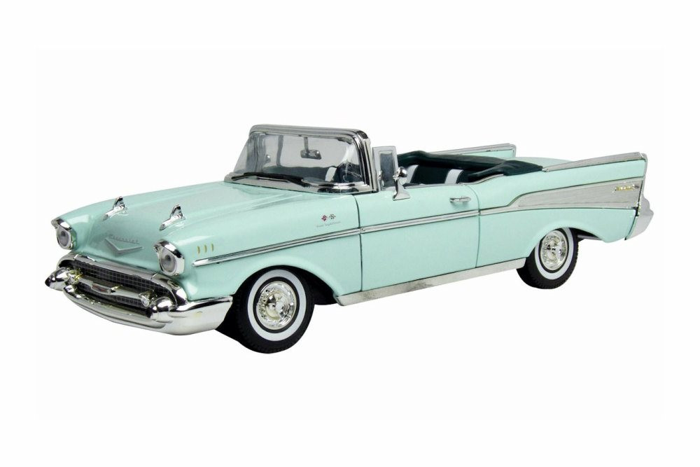 1957 Chevy Bel Air Convertible, Green - Motor Max 73175TC/GN - 1