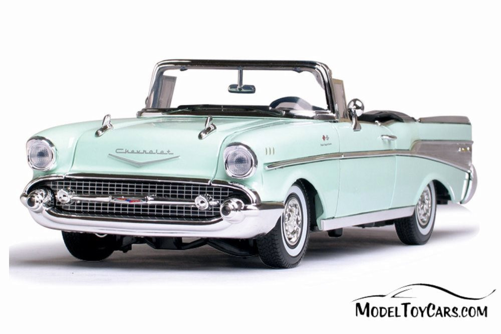 1957 Chevy Bel Air Convertible, Green - Motor Max 73175TC/GN - 1