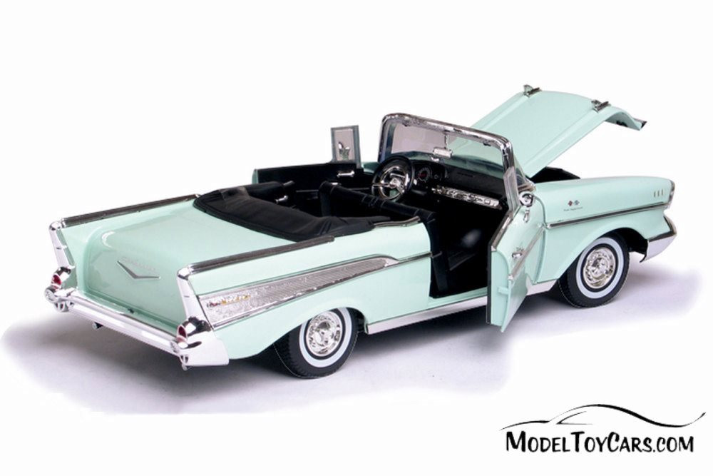 1957 Chevy Bel Air Convertible, Green - Motor Max 73175TC/GN - 1