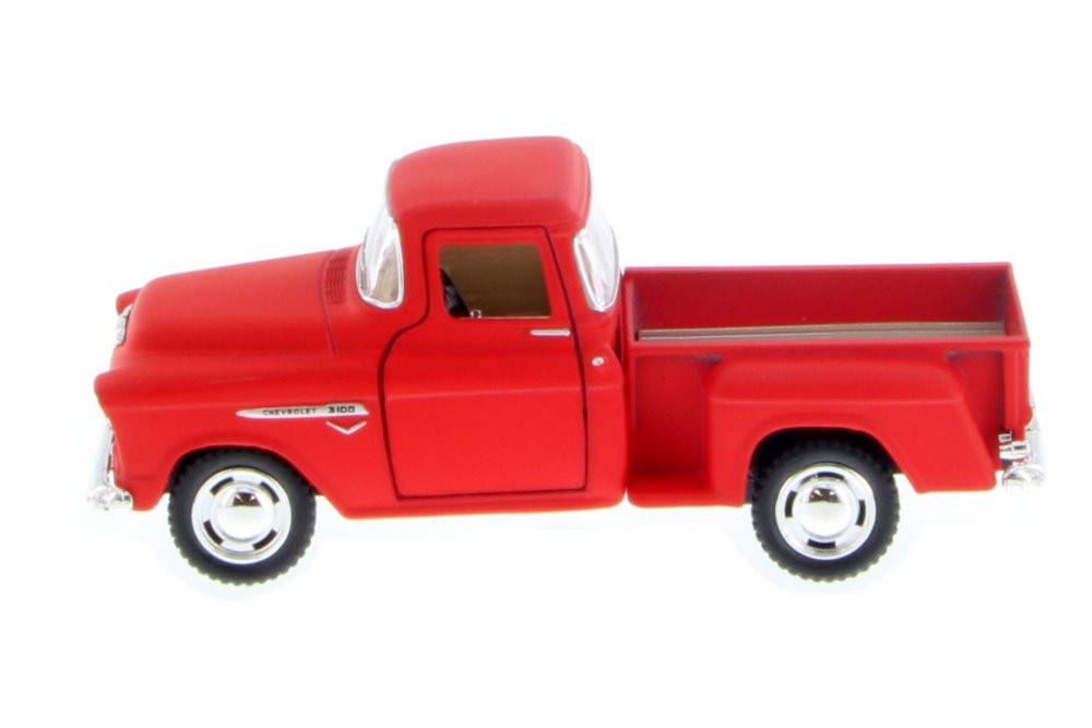 1955 Chevy Stepside Pickup, Red - Kinsmart 5330WR - 1/32 scale Diecast Model Toy Car