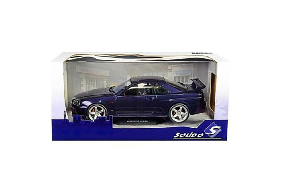 1999 Nissan Skyline (R34) GT-R, Midnight Purple - Solido S1804303