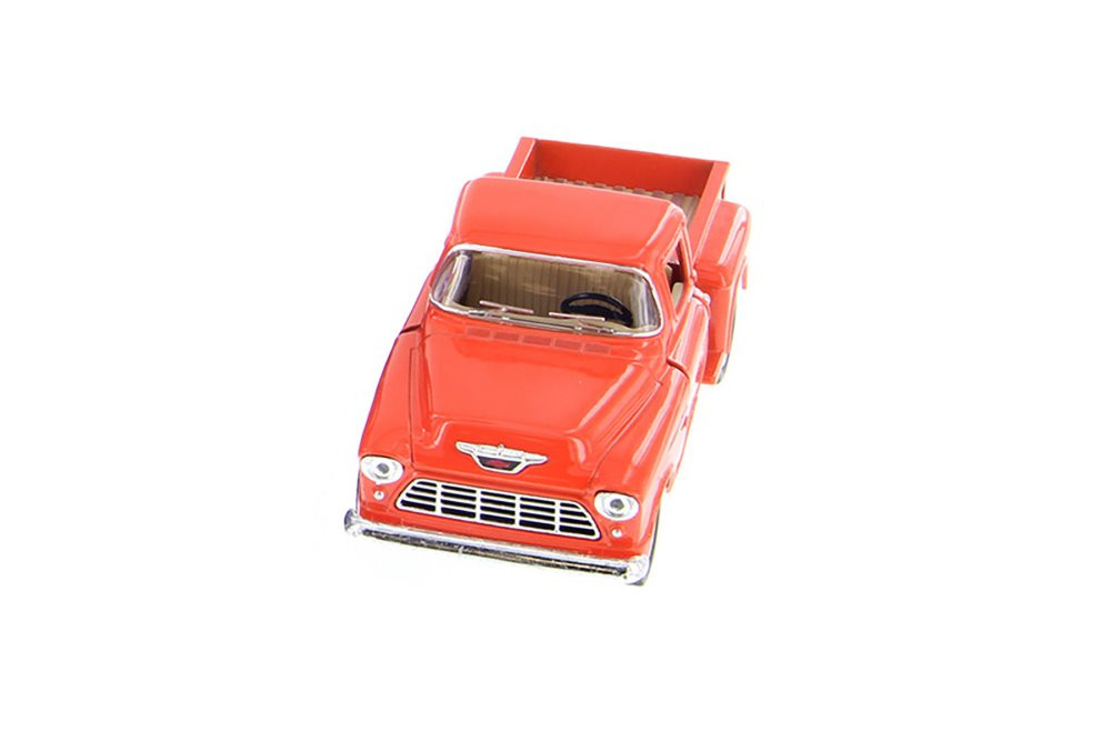 1955 Chevy Stepside Pickup, Orange - Kinsmart 5330WOR - 1/32 scale Diecast Model Toy Car