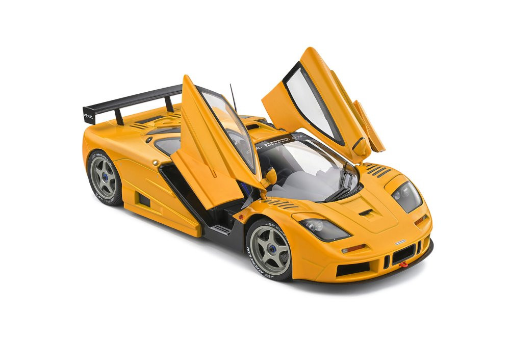 1996 McLaren F1 GTR Short Tail, Orange Papaya - Solido S1804104 - 1/18 scale Diecast Car