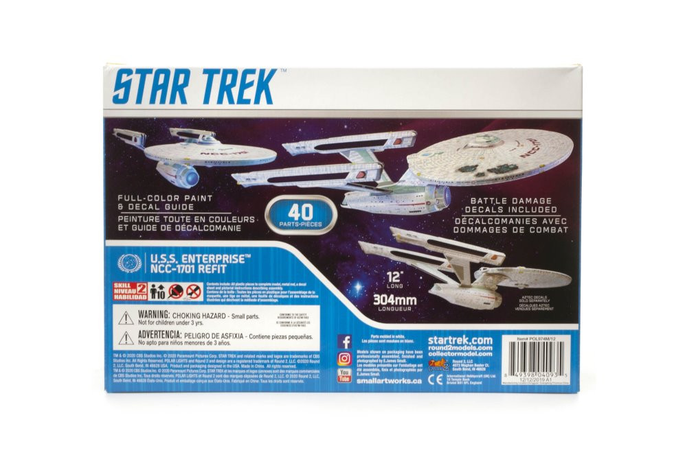 U.S.S. Enterprise NCC-1701 Refit, Star Trek - Polar Lights POL974M - 1/1000 scale Plastic Model Kit