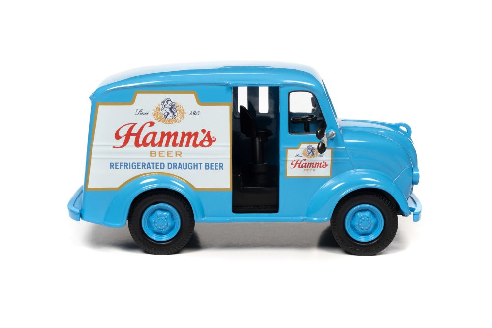 1950 Divco Delivery Truck, Sky Blue - Auto World AW24013 - 1/24 scale Diecast Model Toy Car