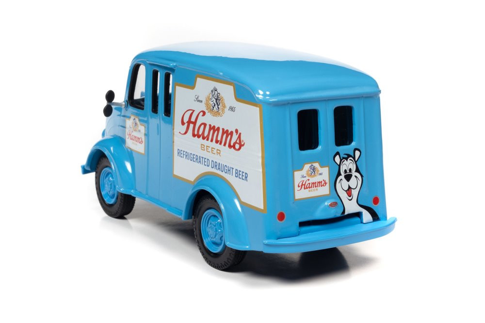 1950 Divco Delivery Truck, Sky Blue - Auto World AW24013 - 1/24 scale Diecast Model Toy Car