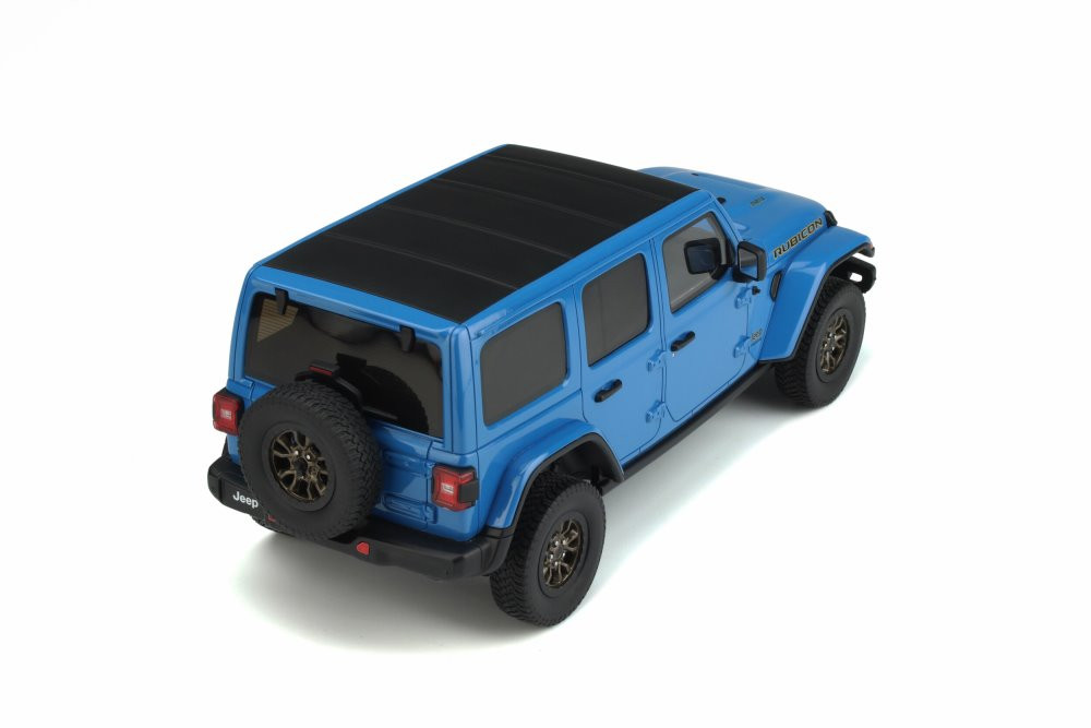 2021 Jeep Wrangler Rubicon 392, Blue with Black - GT Spirit GT371 - 1/18 scale Resin Model Toy Car