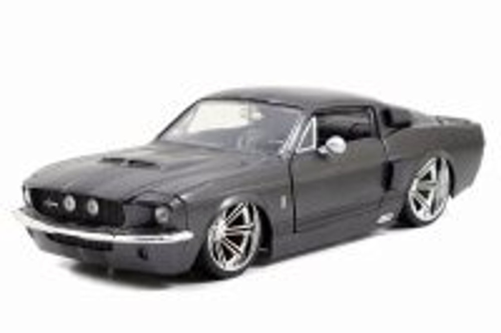 1967 Shelby GT500 Hardtop, Charcoal Gray - Jada 97411 - 1/24 Scale