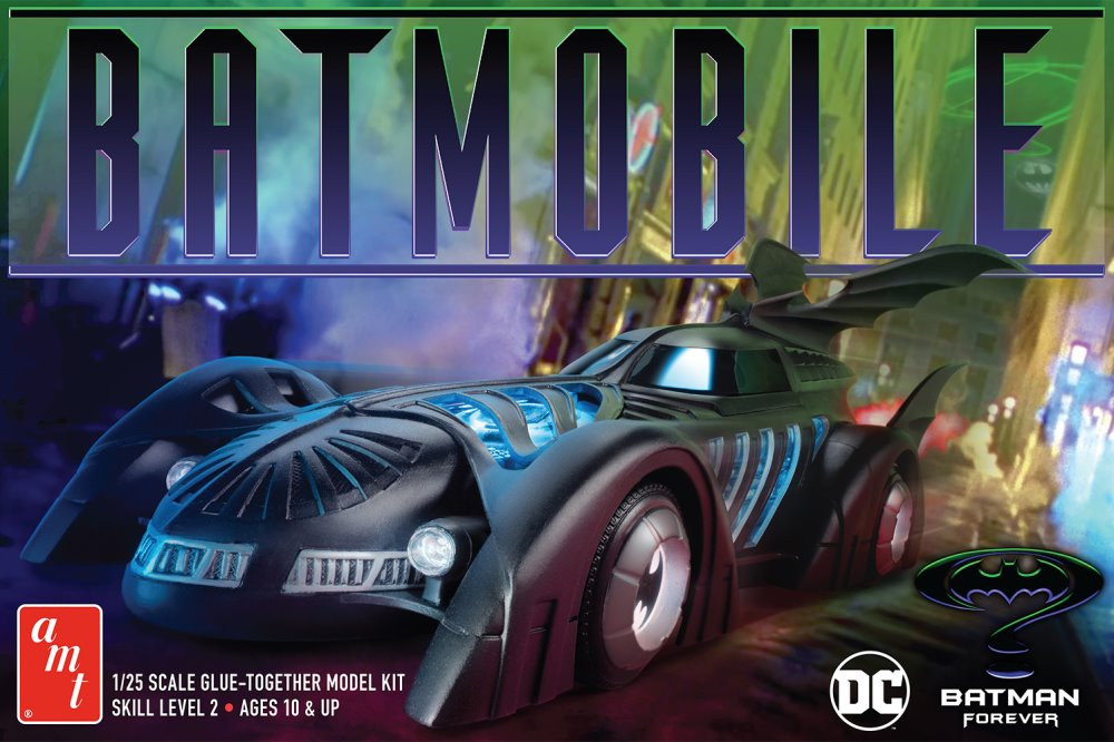 1995 Batmobile, Batman Forever - AMT AMT1240/12 - 1/25 scale Plastic Model Kit