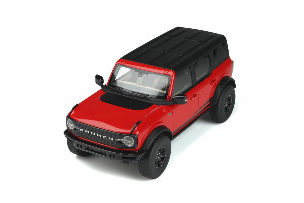 2021 Ford Bronco Wildtrak 4 Doors, Race Red - GT Spirit GT360 - 1/18 scale Resin Model Toy Car