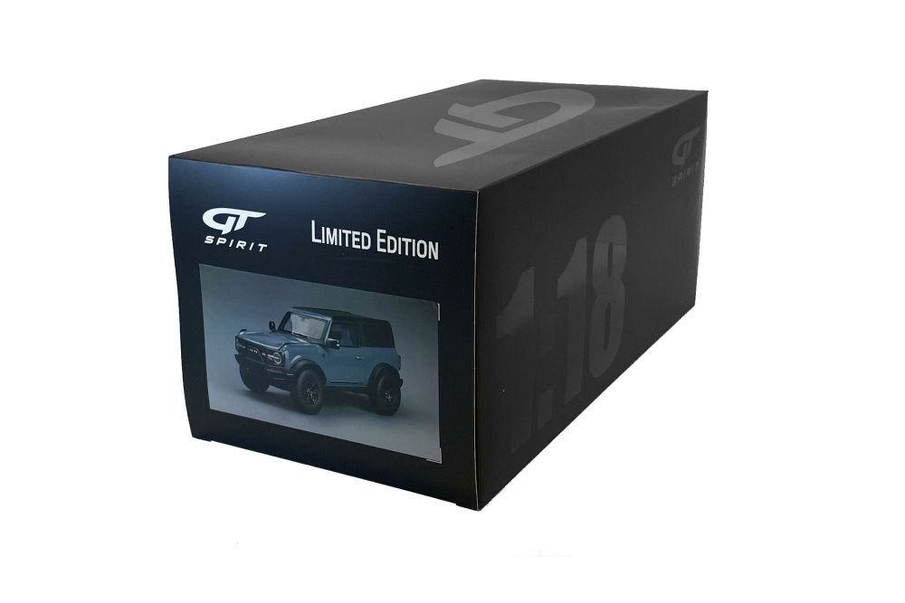 2021 Ford Bronco First Edition 2 Doors, Area 51 Blue - GT Spirit GT359 - 1/18 scale Resin Car