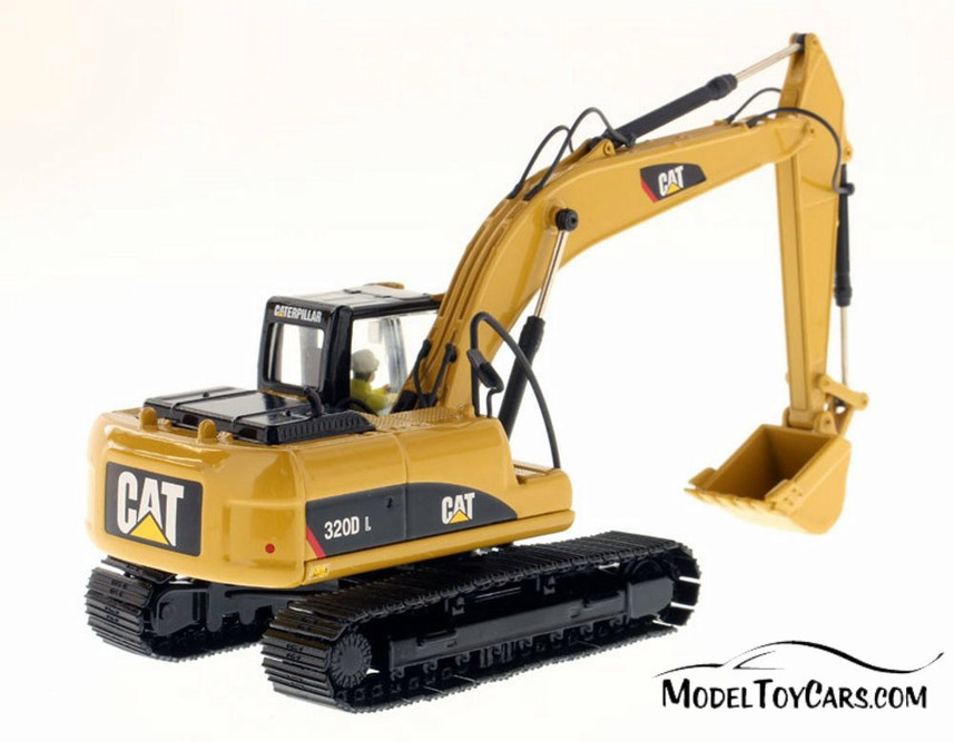 Caterpillar 320D L Hydraulic Excavator, Yellow - Diecast Masters 85214C - 1/50 scale Diecast Model Toy Car