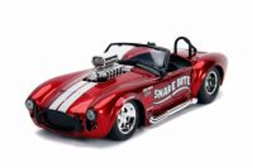 1965 Shelby Cobra 427 S/C Convertible, Candy Red - Jada 30705 - 1/24 scale Diecast Model Toy Car