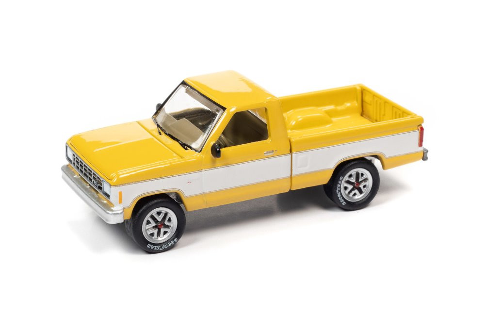 1983 Ford Ranger XL, Yellow - Johnny Lightning JLSP190/24A - 1/64 scale  Diecast Model Toy Car