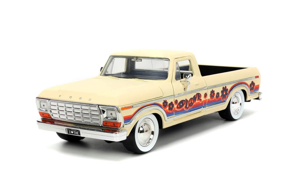 1979 Ford F-150 Pickup Truck, Cream - Jada Toys 31609 - 1/24 scale Diecast Model Toy Car