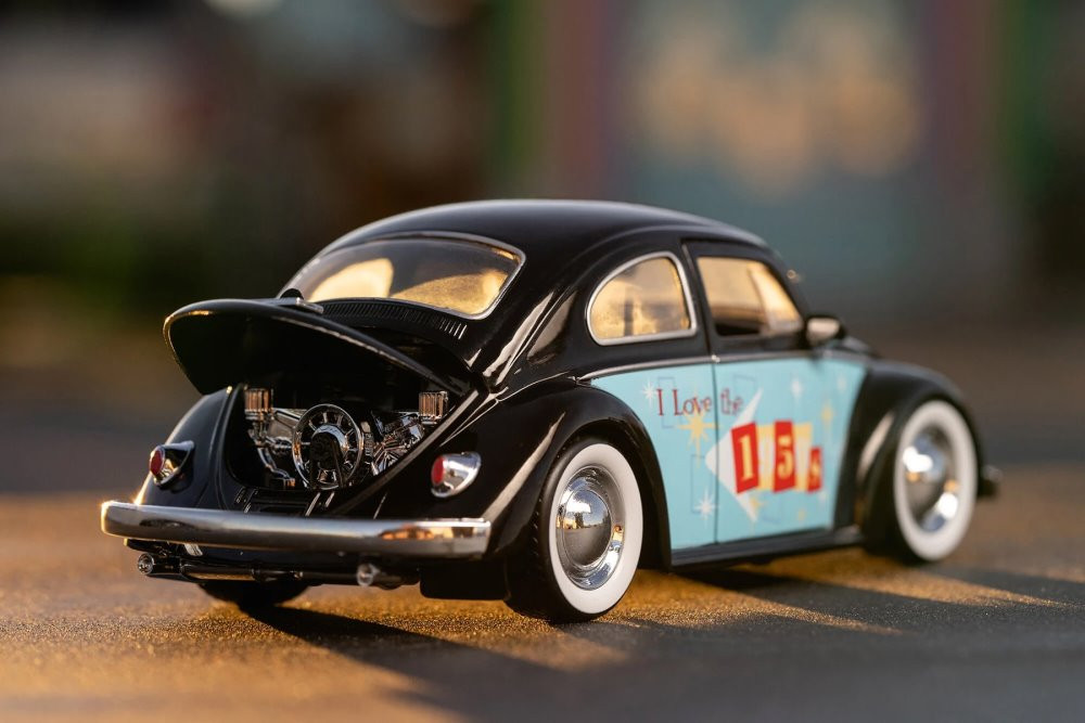 1959 Volkswagen Beetle, Black - Jada Toys 31382 - 1/24 scale