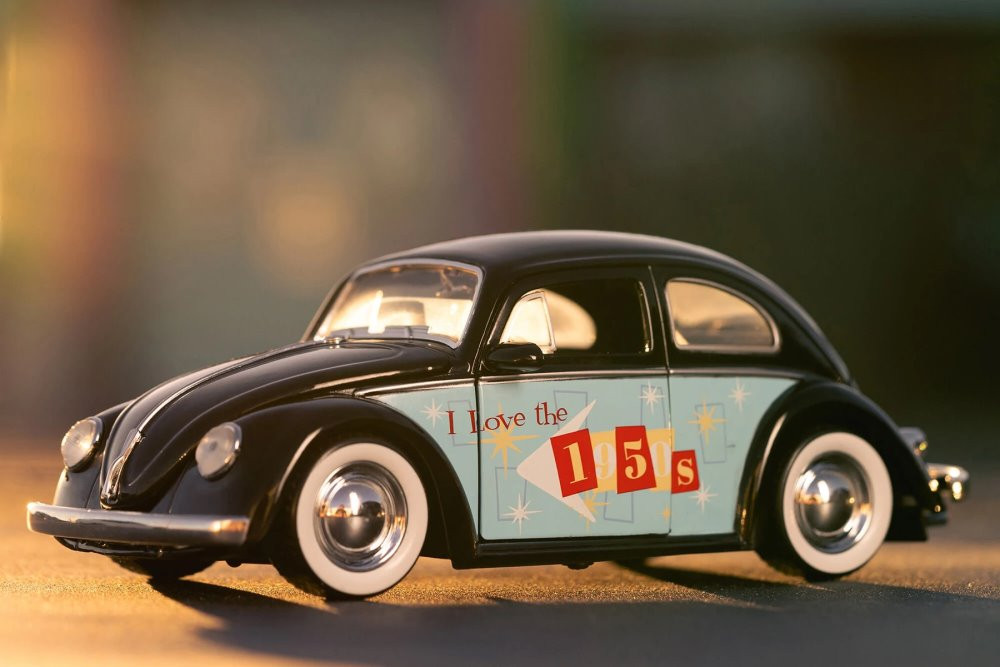 1959 Volkswagen Beetle, Black - Jada Toys 31382 - 1/24 scale