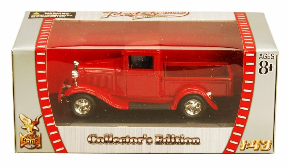 1934 Ford Pickup Truck, Red - Yatming 94232 - 1/43 Scale Diecast Model Toy Car