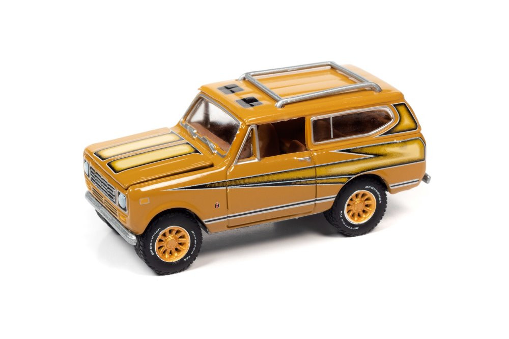 1979 International Scout II Midas Edition, Rallye Gold - Johnny Lightning - 1/64 scale Diecast Car