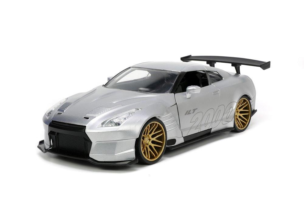 2009 Nissan GT-R (R35) Ben Sopra, Candy Silver - Jada Toys 31377 - 1/24 scale Diecast Model Toy Car