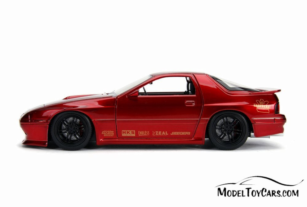 1985 Mazda RX-7 (FC), Candy Red - Jada 30941 - 1/24 scale Diecast Model Toy Car