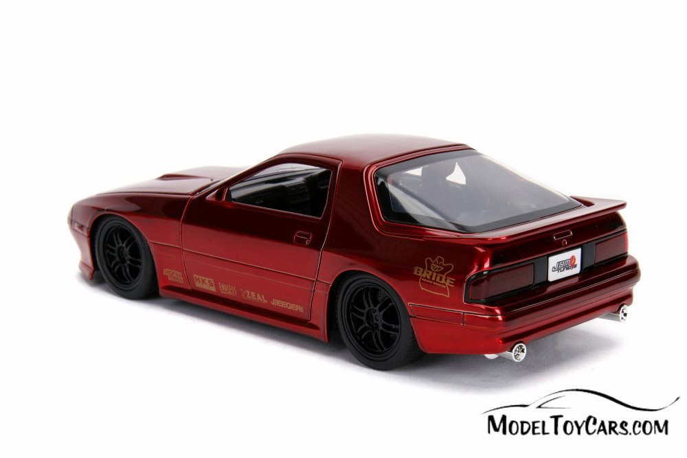 1985 Mazda RX-7 (FC), Candy Red - Jada 30941 - 1/24 scale Diecast Model Toy Car