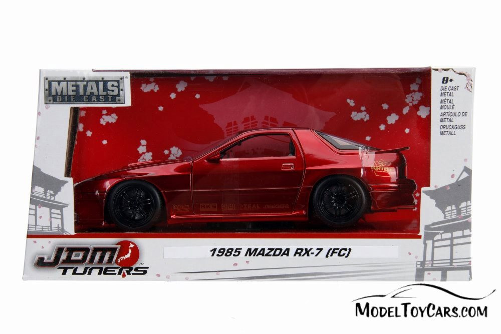 1985 Mazda RX-7 (FC), Candy Red - Jada 30941 - 1/24 scale Diecast