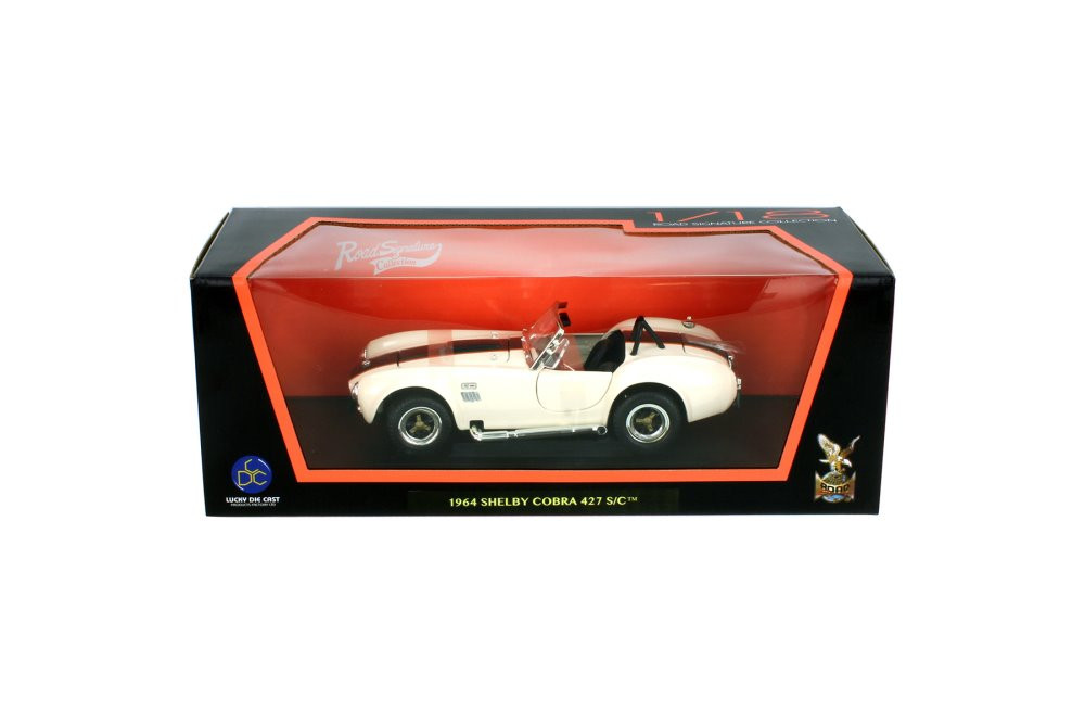 1964 Shelby Cobra 427 S/C, Cream - Lucky Road Signature 92058CM - 1/18  scale Diecast Car