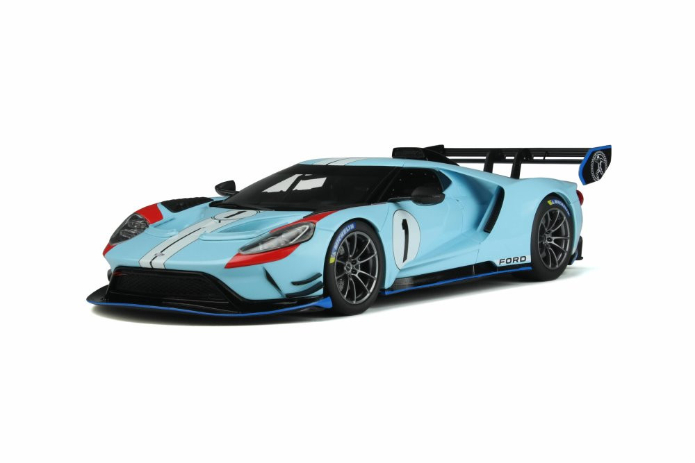 2021 Ford GT MK II #1 Heritage Edition, Blue and Orange - GT Spirit GT867 - 1/18 scale Resin Car