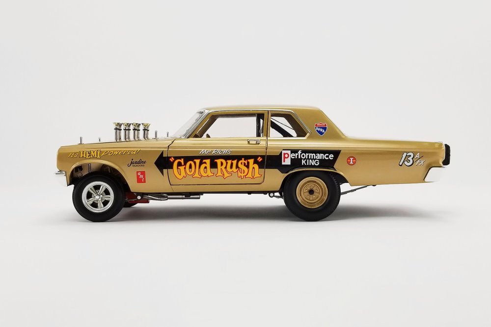 1965 Dodge Coronet AWB - Gold Rush, Gold - Acme A1806506 - 1/18