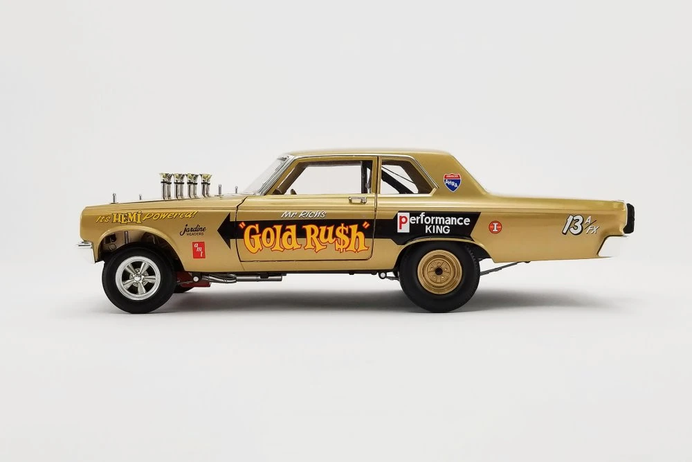 1965 Dodge Coronet AWB - Gold Rush, Gold - Acme A1806506 - 1/18 scale Diecast Model Toy Car