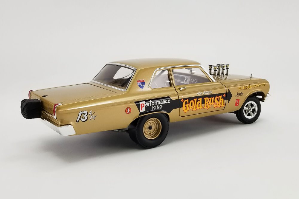 1965 Dodge Coronet AWB - Gold Rush, Gold - Acme A1806506 - 1/18 scale Diecast Model Toy Car
