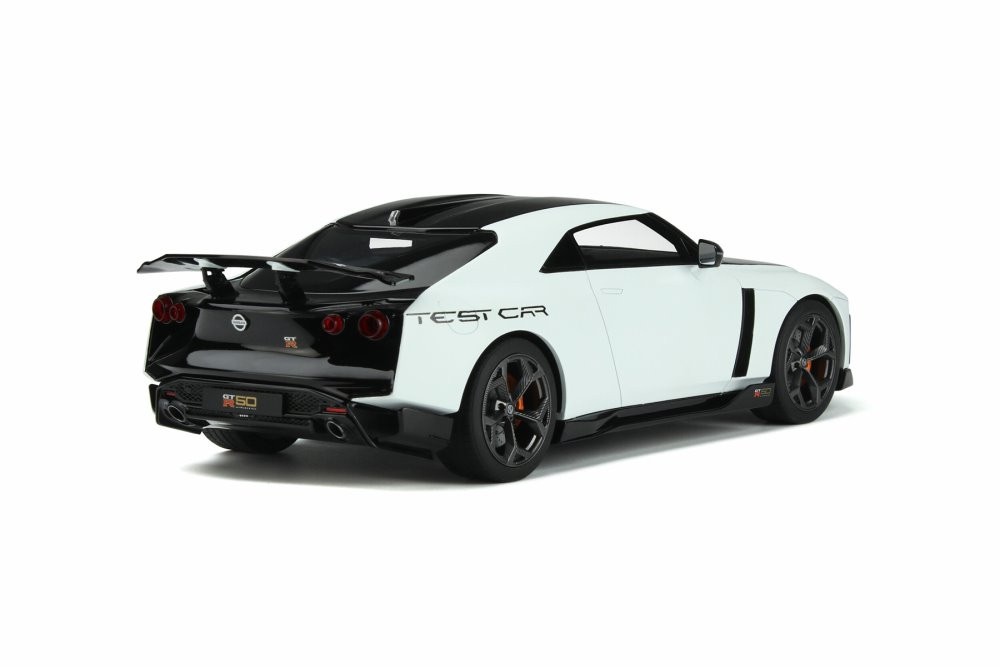 2021 Nissan GT-R50 Test Car, White and Black - GT Spirit GT853 - 1/18 scale Resin Model Toy Car