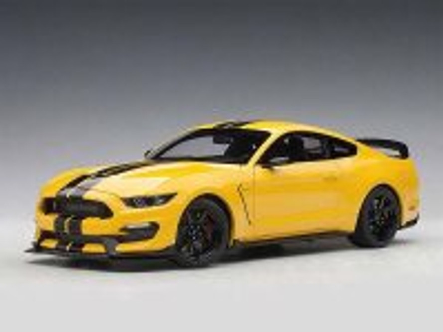 Ford Shelby GT-350R, Triple Yellow with Black Stripes - AUTOart 72932 - 1/18 Scale Diecast Car