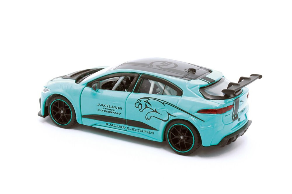 Jaguar I-Pace eTrophy, Blue - Tayumo TM00022BU - 1/36 scale Diecast Model Toy Car