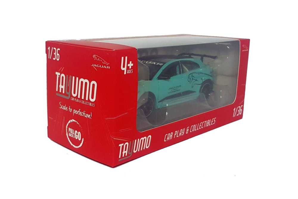 Jaguar I-Pace eTrophy, Blue - Tayumo TM00022BU - 1/36 scale Diecast Model Toy Car