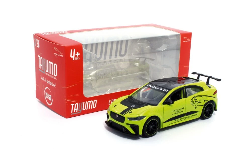 Jaguar I-Pace eTrophy, Green - Tayumo TM00025GN - 1/36 scale Diecast Model Toy Car