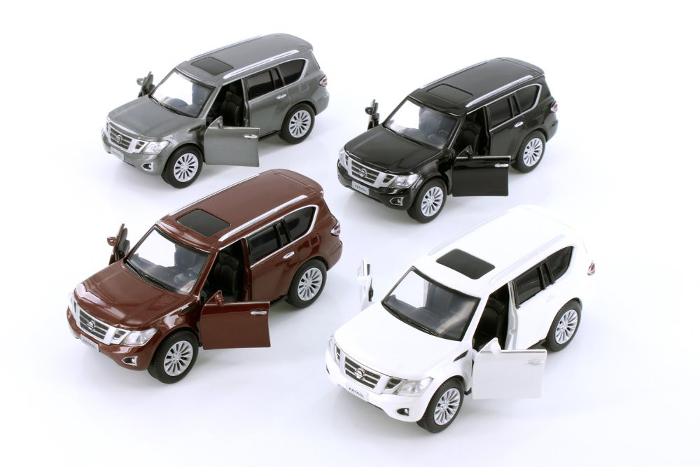  Nissan Patrol Y62 Diecast Car Set - Box of 12 1/36 Scale Diecast Model Cars, Assorted Colors