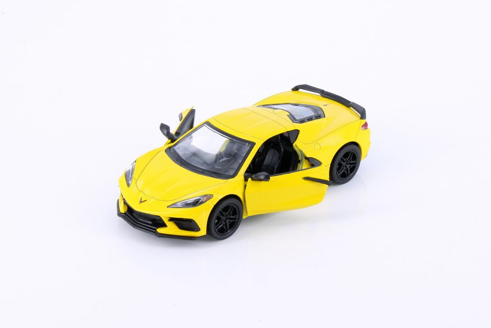 Kinsmart 2021 Chevrolet Corvette Diecast Car Set - Box of 12 1/36 Scale Diecast Model Cars, Assorted Colors