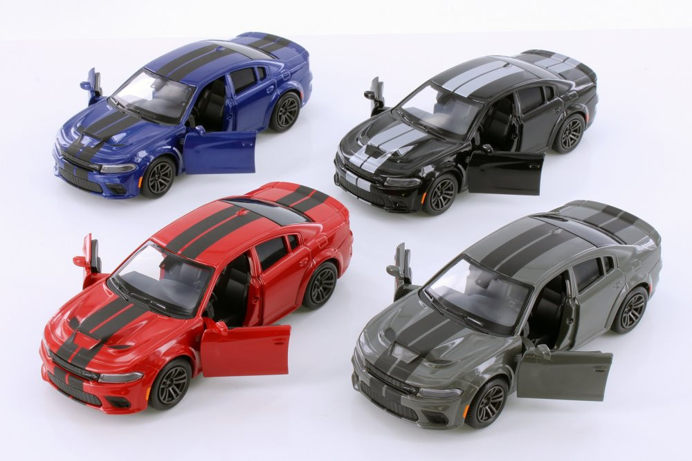 DODGE CHARGER SRT HELLCAT GRIS 1:64 ESCALA DIORAMA MODELO DE JUGUETE A